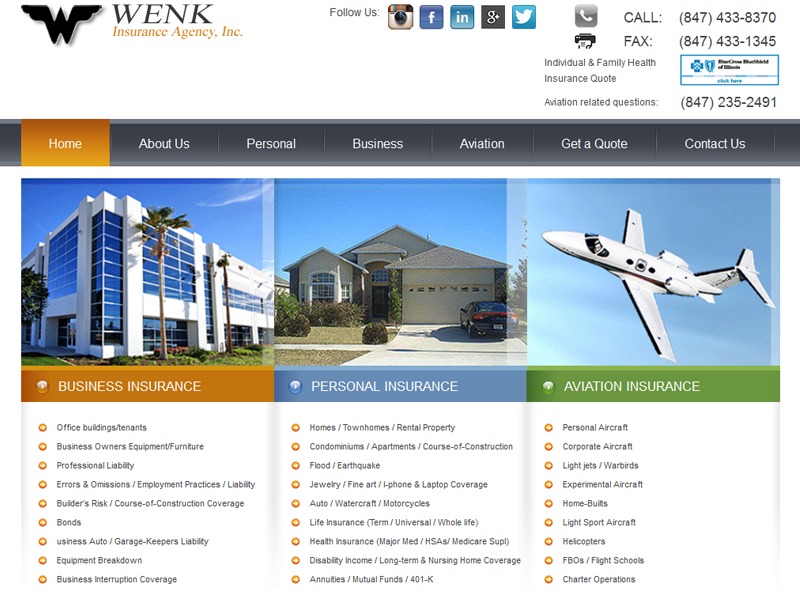WP theme Wenk by (I) American Creative