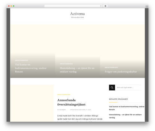 Chic Lite theme WordPress - activema.se Chic Lite theme WordPress - activema.se