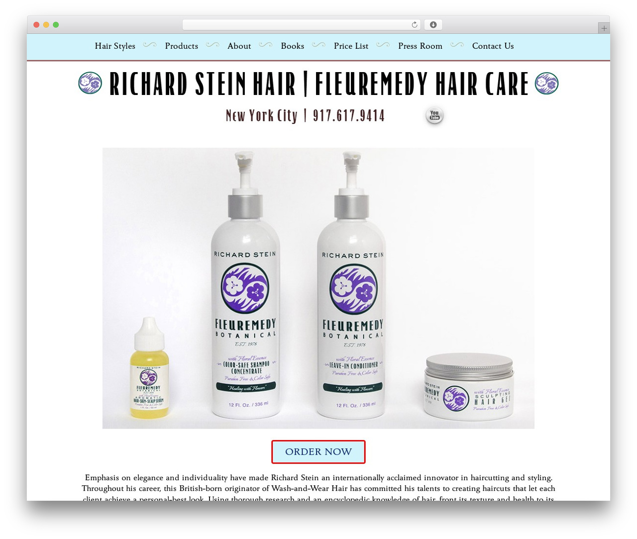Custom theme WordPress - richardsteinhair.com Custom theme WordPress - richardsteinhair.com