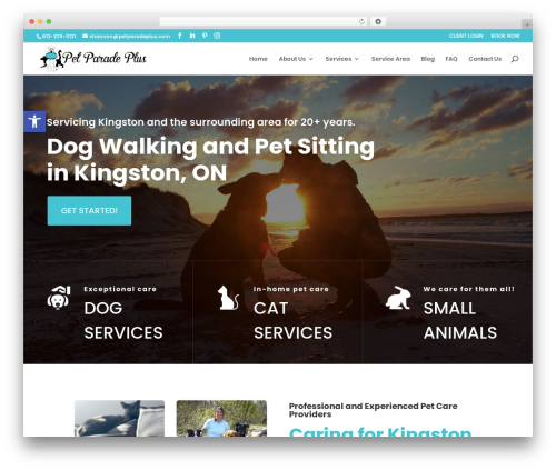 Divi premium WordPress theme - petparadeplus.com