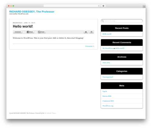 Get Noticed! theme WordPress - richardodessey.com