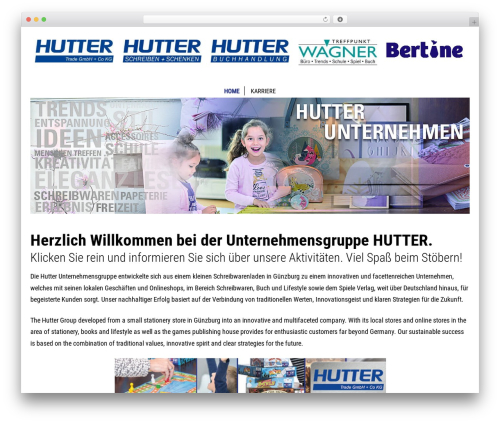 HUTTER Wordpress Theme WP theme - hutter.net