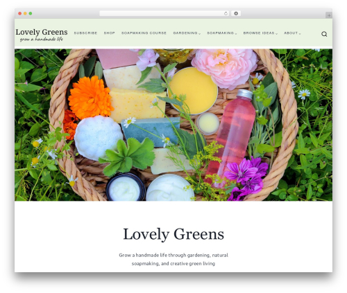 Kadence free website theme - lovelygreens.com