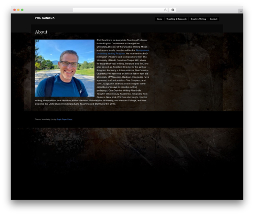 Modularity Lite WordPress theme - philsandick.net