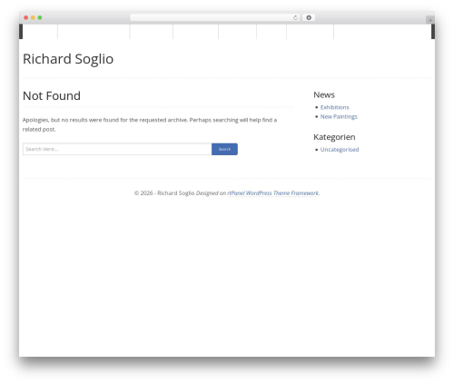 rtPanel WordPress theme - richardsoglio.com