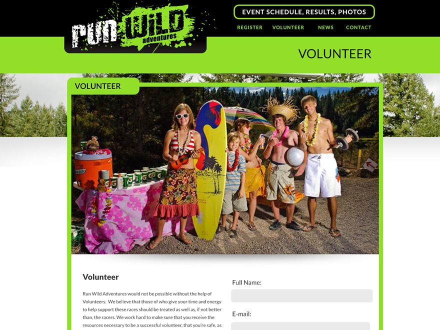 Run Wild WordPress theme by All Pro Webworks, LLC