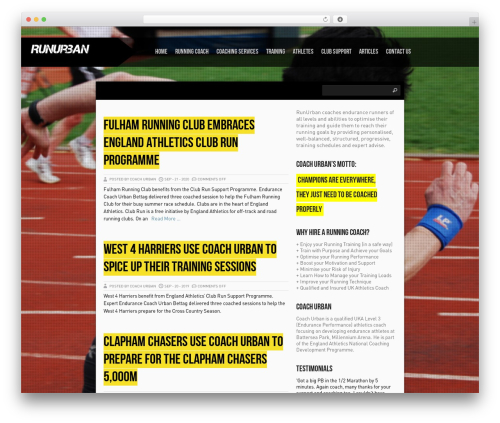 Shuttershot theme WordPress - runurban.com