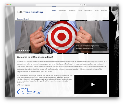 Spacing WordPress theme - rehr-consulting.com