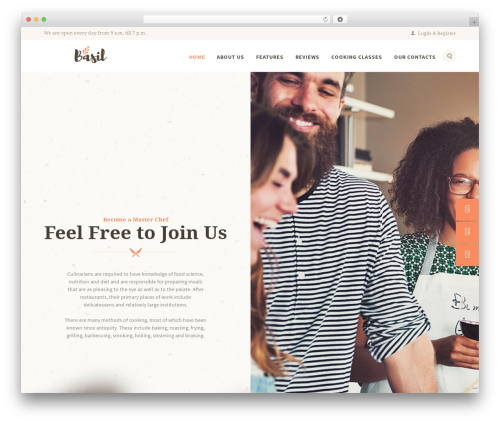Theme WordPress Basil - basil.axiomthemes.com