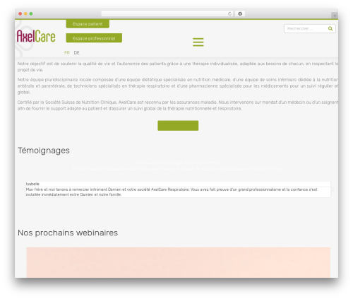 Theme WordPress Hello Elementor - axelcare.ch