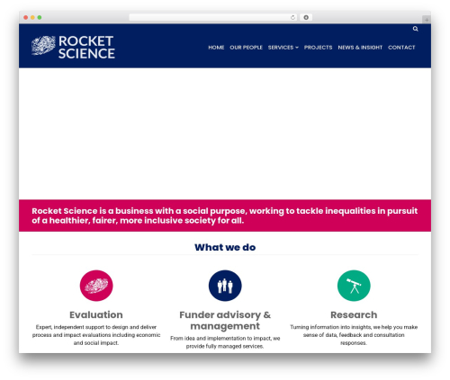 Theme WordPress Rocket Science - rocketsciencelab.co.uk