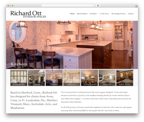 Versatile WordPress theme - richardottinteriors.com