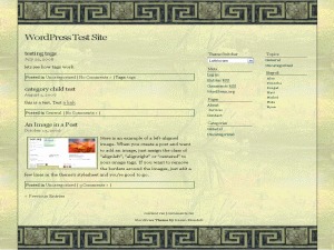 WordPress theme Lothlorien by Karen Blundell