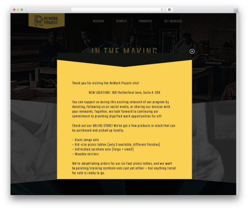 WordPress theme Rework - reworkproject.org