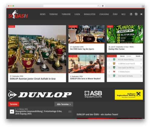 WordPress theme Squash - squash.or.at