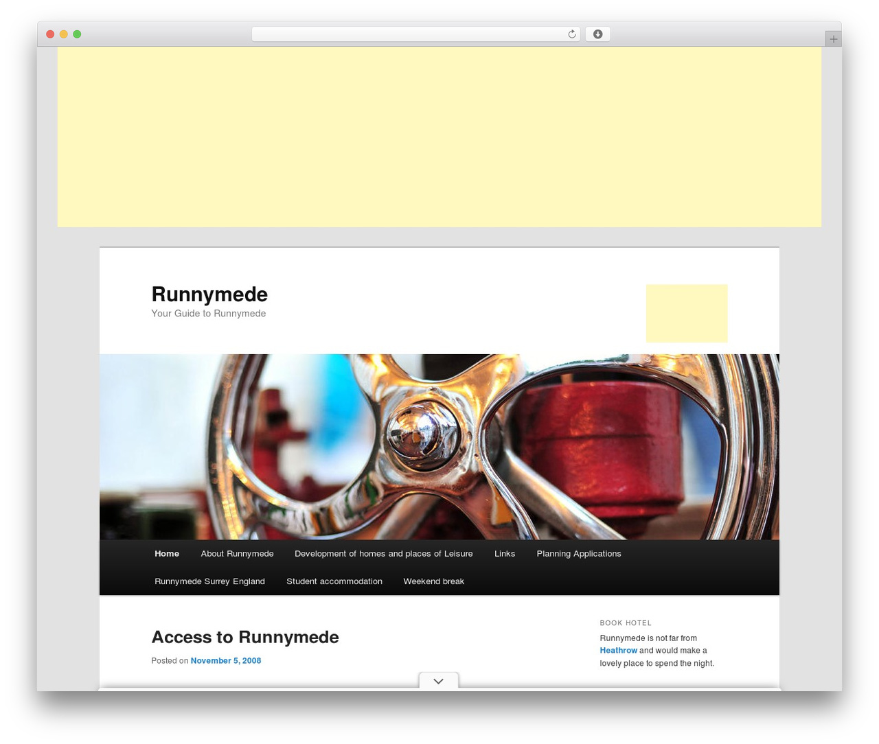 WP Multisite Theme best WordPress theme - runnymede.co.uk