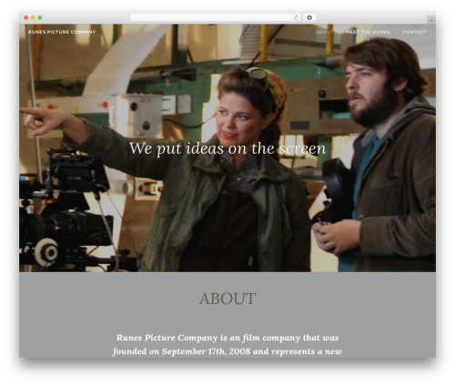 Affinity WP theme - runespicturecompany.com