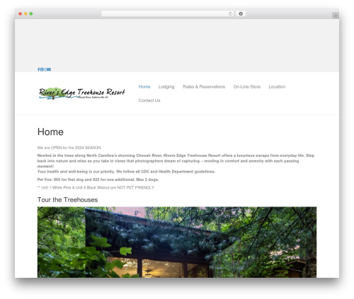Beaver Builder Theme WordPress theme - riversedgetreehouses.com