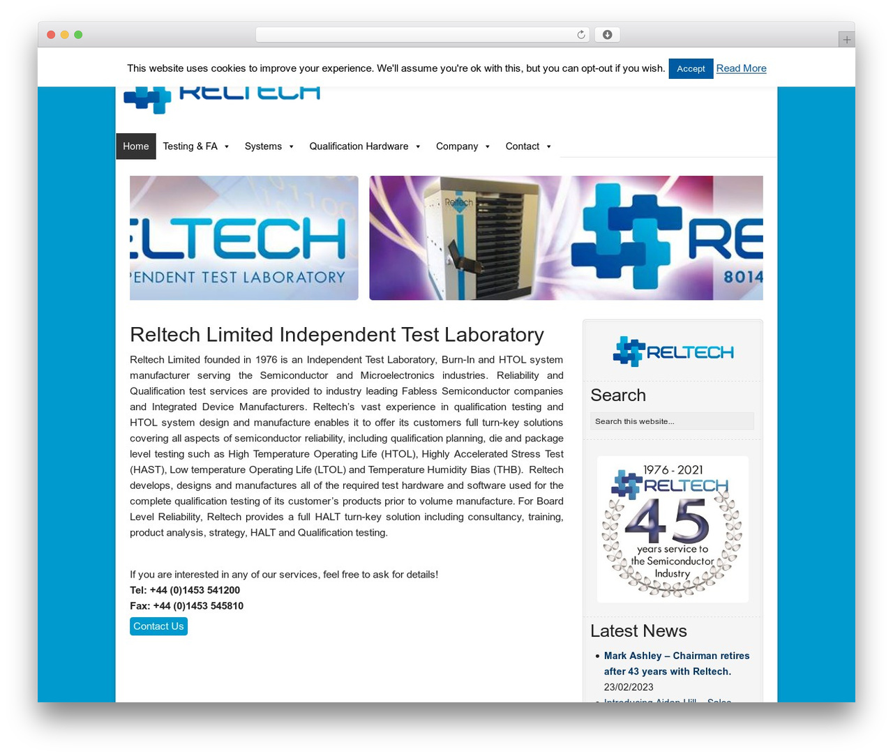 Catalyst WordPress theme - reltech.co.uk
