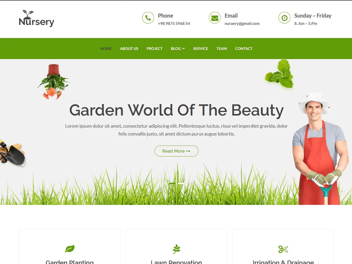 nursery best WordPress theme by HasTech