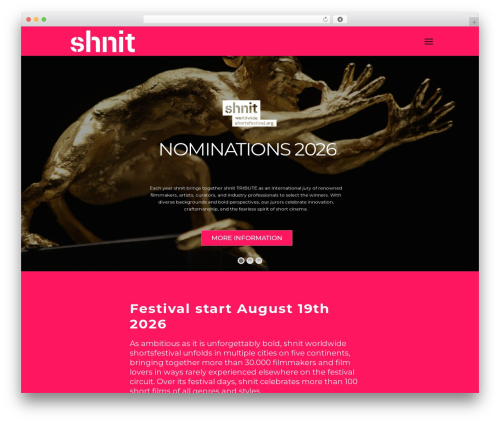 Silverscreen theme WordPress - shnit.world
