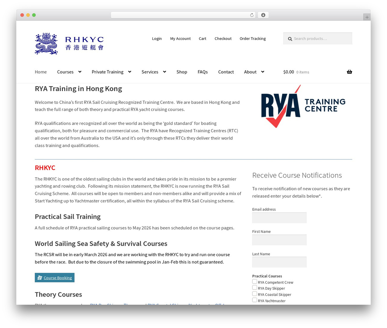 Storefront WordPress theme - asiapacificyachting.com
