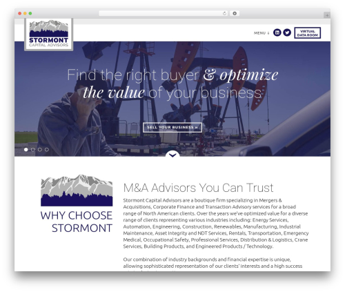 Theme WordPress SimpleFolio - stormontcapital.com