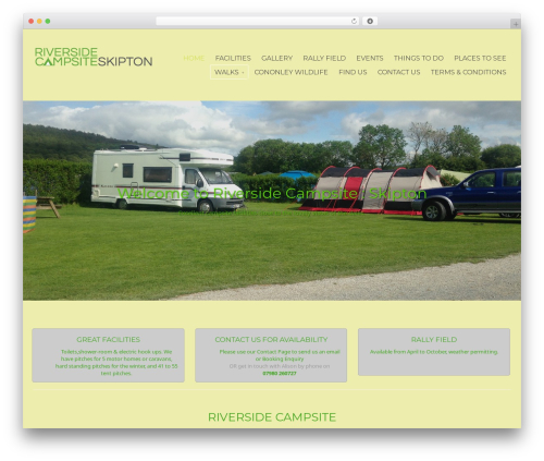 Verbo theme WordPress - riversidecampsite.co.uk