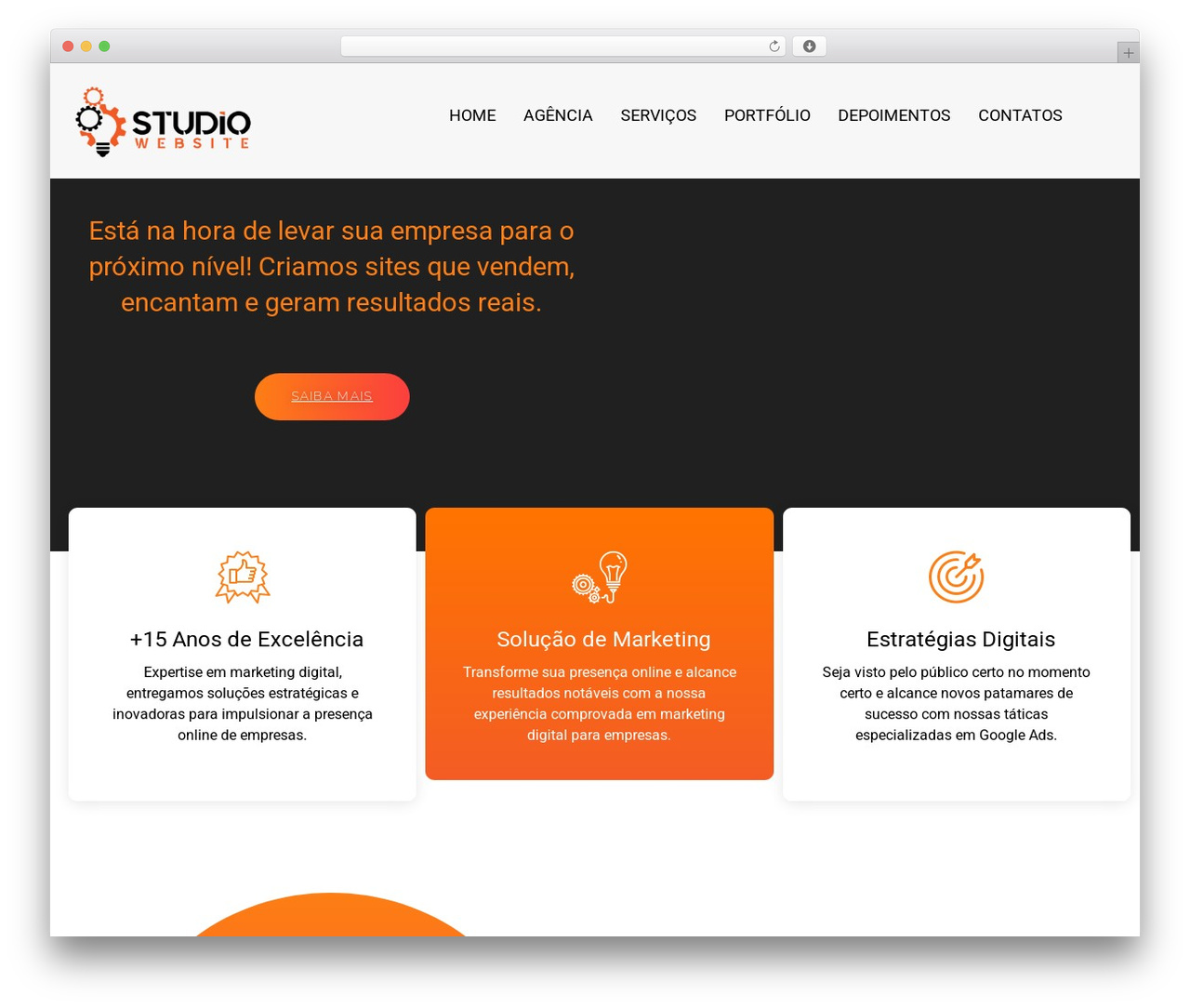 WordPress theme Hello Elementor - www.studiowebsite.com.br
