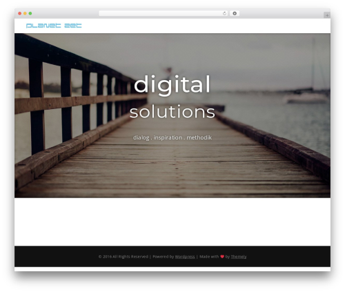 WordPress theme Integral - planet-zet.de
