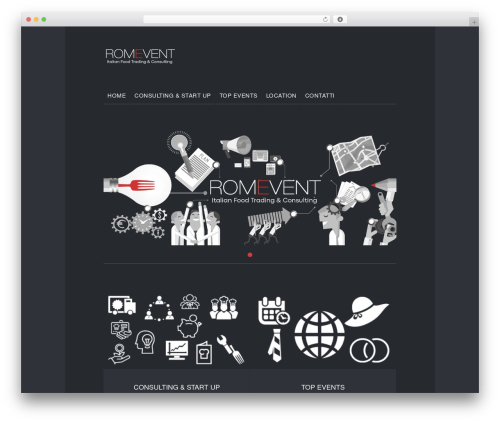 WordPress theme Head - romevent.com