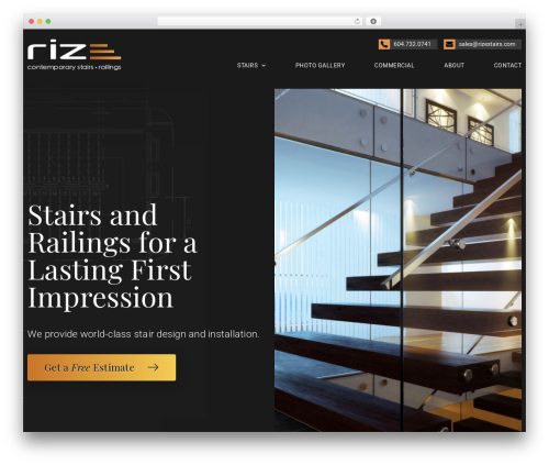 WordPress theme RiseStairs - rizestairs.com