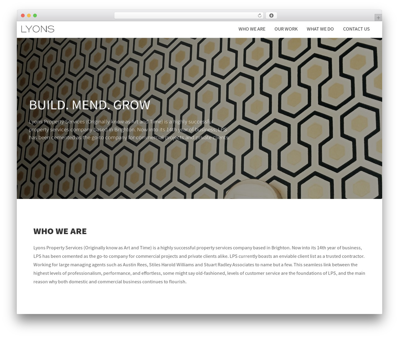 WP Bootstrap Starter theme WordPress - lyonspropertyservices.com