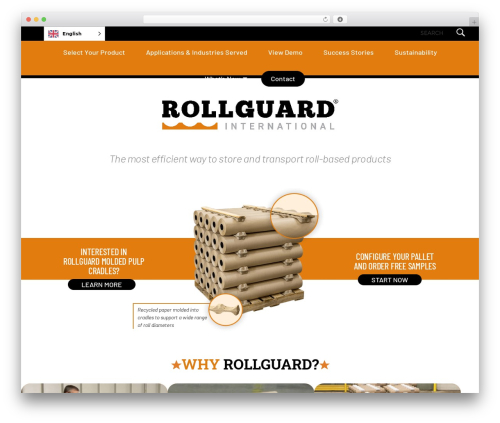 WP theme Custom WordPress Theme - Stellar Blue Technologies - rollguard.eu