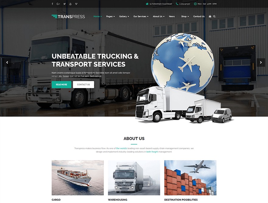 WP Transpress theme WordPress by ZookaStudio