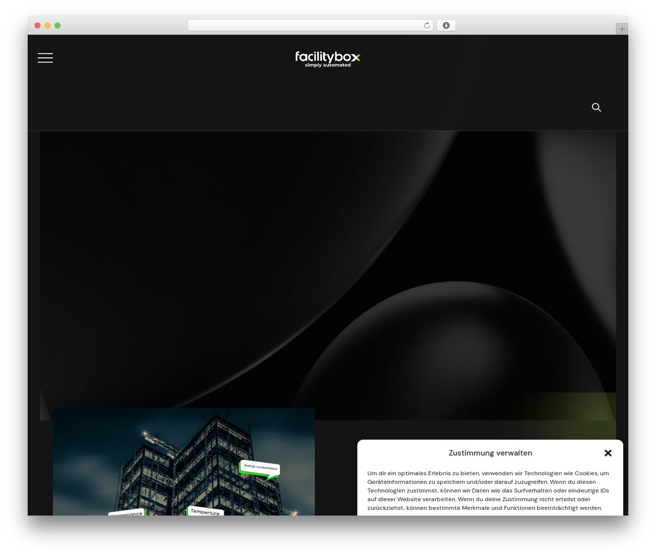 Boldman WordPress theme - facilitybox.ch