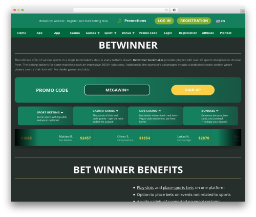 Marketing api events WordPress plugin - betwinner.tips