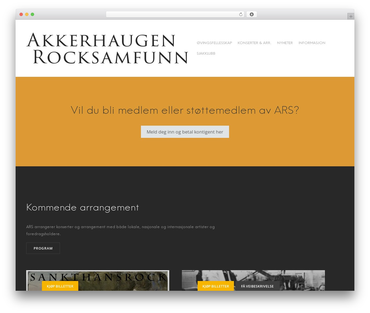 Eveny premium WordPress theme - rockerhaugen.org