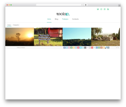 Gentle (shared on themelock.com) best WordPress theme - rociopelaez.com
