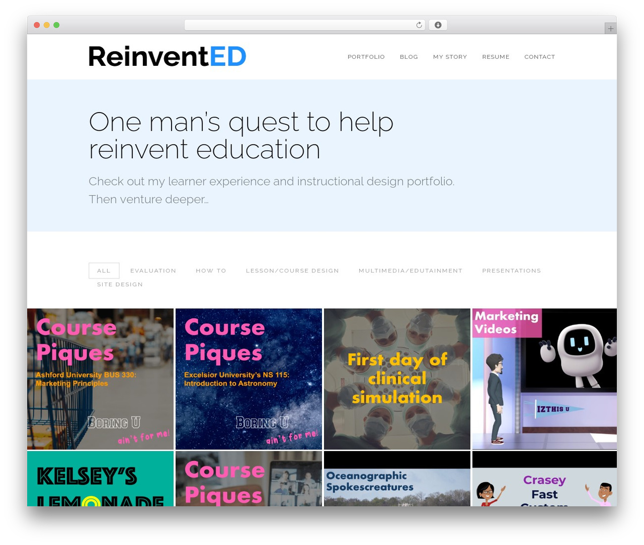 GridStack theme WordPress - reinventedmike.com