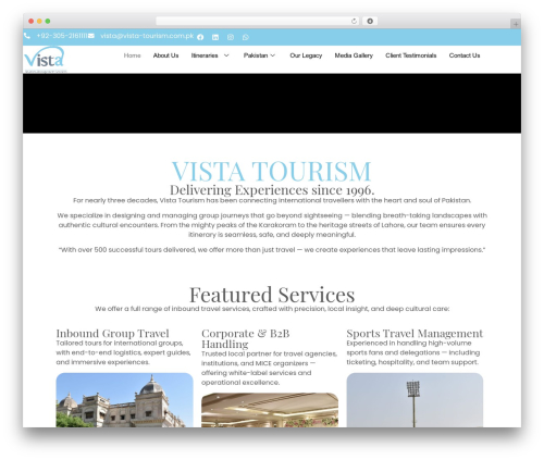 Elementor proo WordPress plugin - vista-tourism.com.pk