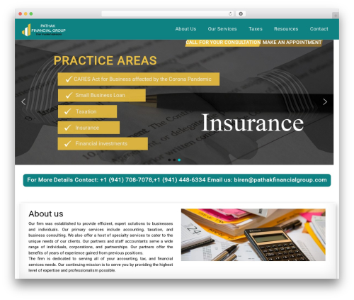 Neosense theme WordPress - pathakfinancialgroup.com