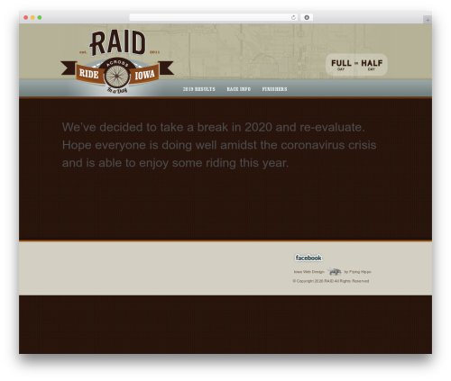 WordPress theme RAIDv2 - rideacrossiowa.com