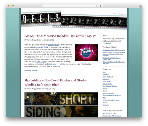 Basic2Col WordPress blog theme - reel3.com