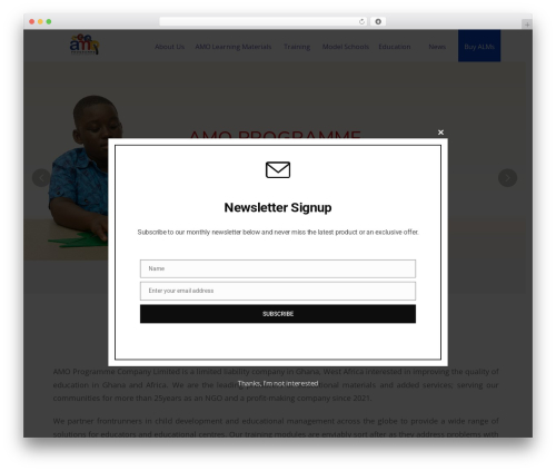 Fable theme WordPress - amoprogramme.org