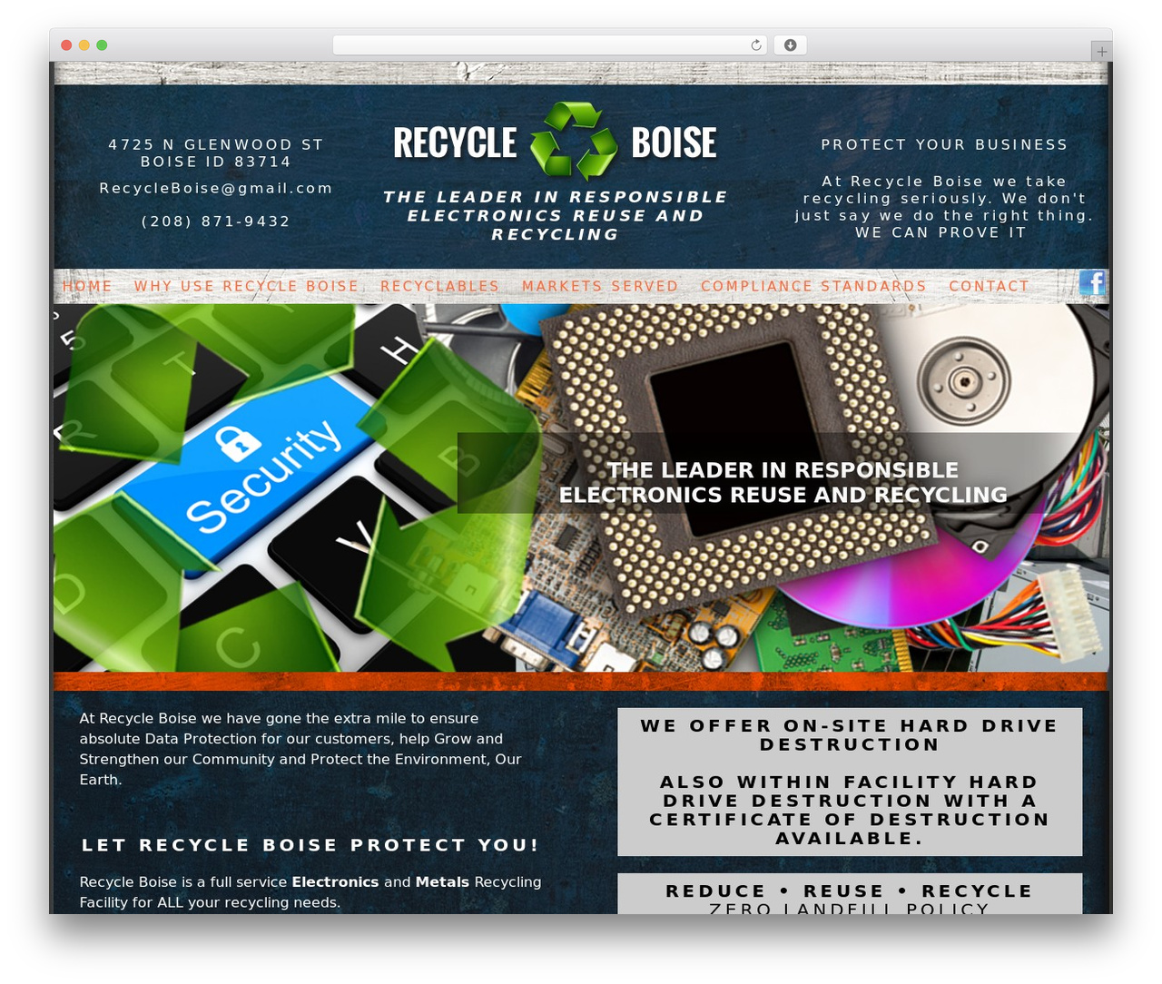 KDW Framework WordPress theme - recycleboise.com