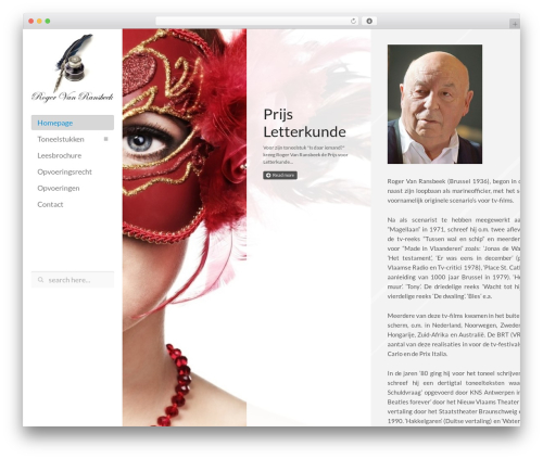 Regolith WP - Premium Wordpress Portfolio Theme theme WordPress - roger-van-ransbeek.be