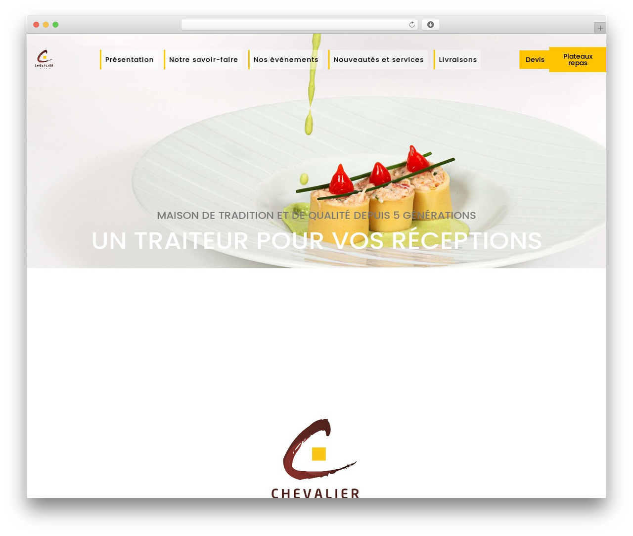 Theme WordPress Hello Elementor - chevaliertraiteur.fr