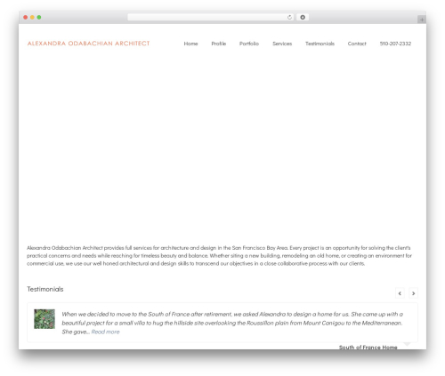 Virtue Premium Child theme WordPress - alexandraodabachianarchitect.com
