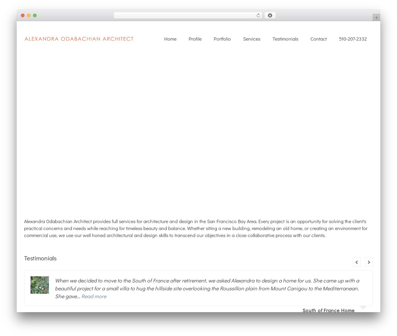 Virtue Premium Child theme WordPress - alexandraodabachianarchitect.com